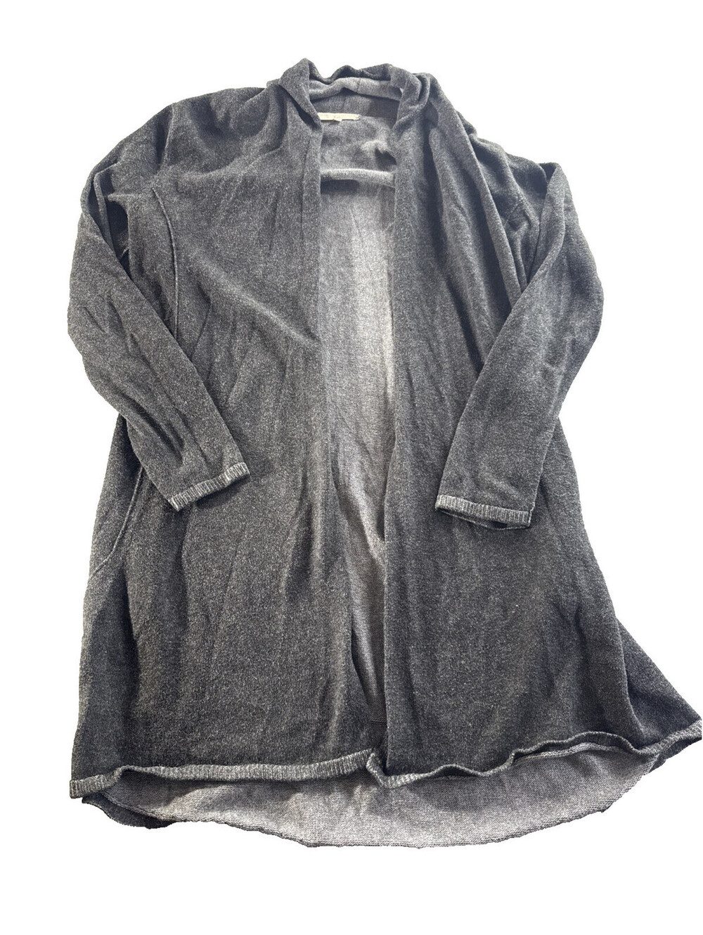 INDIGENOUS Organic Cotton Cardigan Womens S Longline Open Front Lagenlook